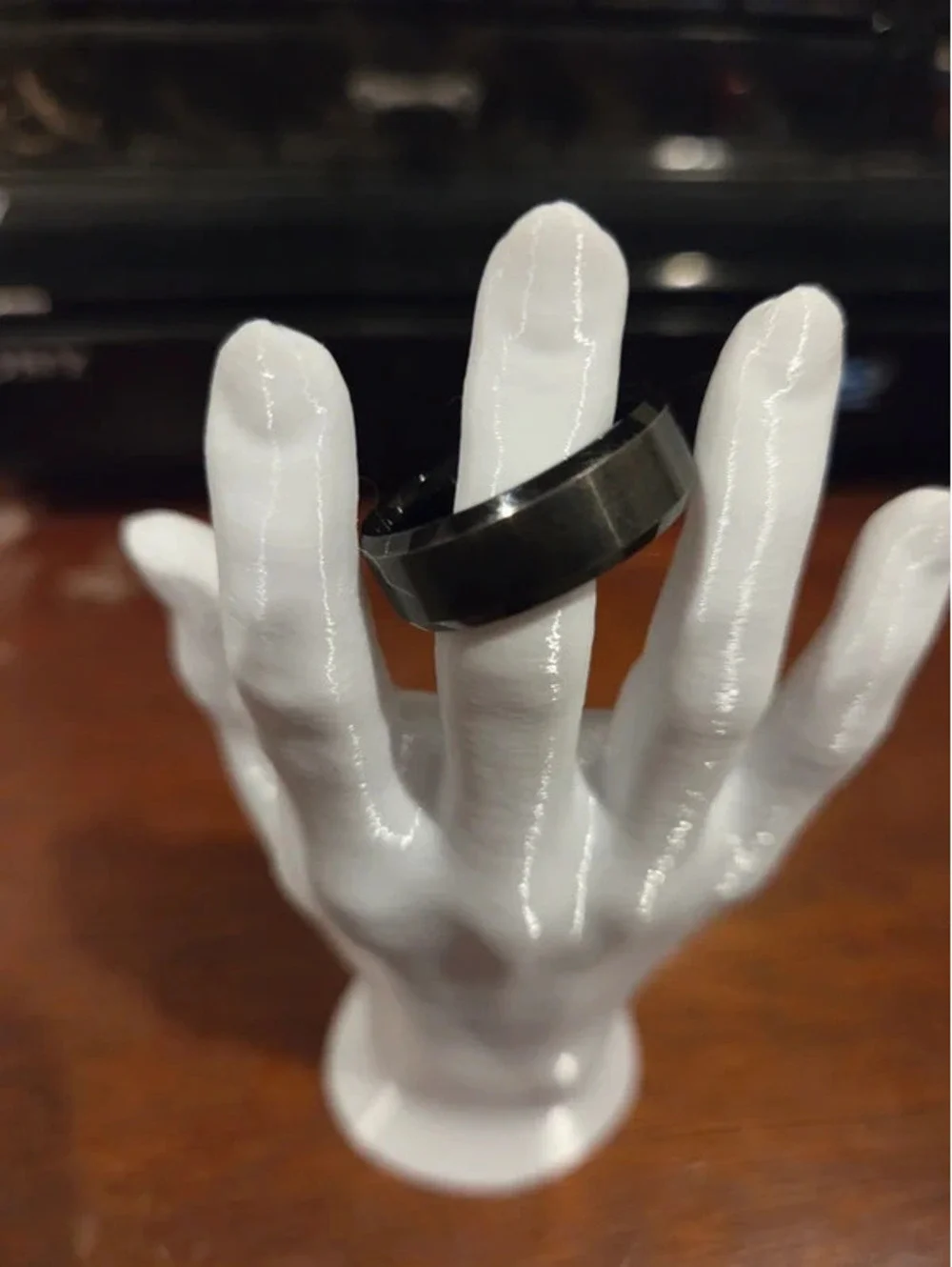 Black King Will tungsten wedding band,  size 11